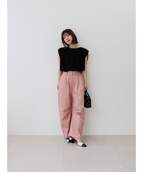 Katrin TOKYO(カトリーントーキョー)の「curved chino pants(チノパンツ・レディース・アイボリー/ダークオリーブ/ピンク・XS/S/M/S-Short)」の16枚目の写真