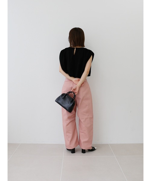 Katrin TOKYO(カトリーントーキョー)の「curved chino pants(チノパンツ・レディース・アイボリー/ダークオリーブ/ピンク・XS/S/M/S-Short)」の17枚目の写真