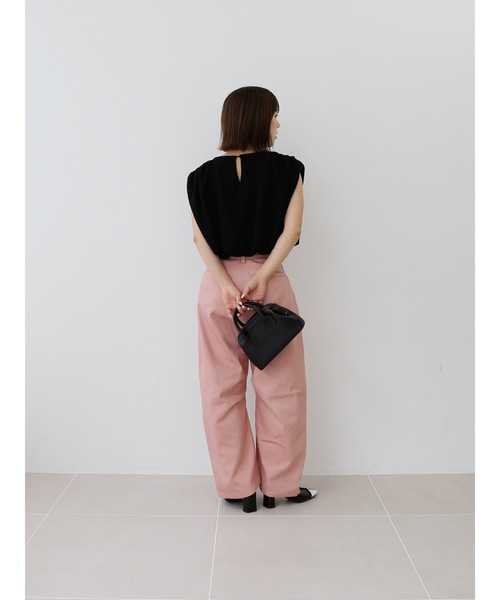 Katrin TOKYO(カトリーントーキョー)の「curved chino pants(チノパンツ・レディース・アイボリー/ダークオリーブ/ピンク・XS/S/M/S-Short)」の20枚目の写真