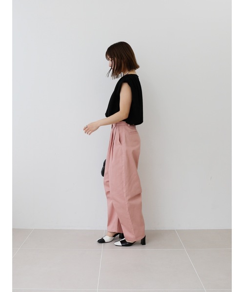 Katrin TOKYO(カトリーントーキョー)の「curved chino pants(チノパンツ・レディース・アイボリー/ダークオリーブ/ピンク・XS/S/M/S-Short)」の21枚目の写真
