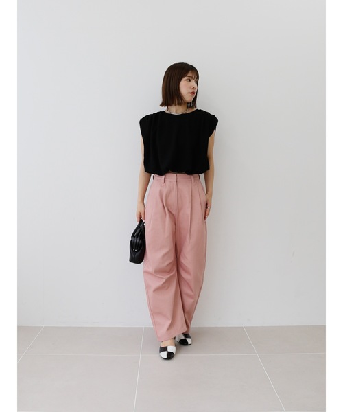 Katrin TOKYO(カトリーントーキョー)の「curved chino pants(チノパンツ・レディース・アイボリー/ダークオリーブ/ピンク・XS/S/M/S-Short)」の22枚目の写真