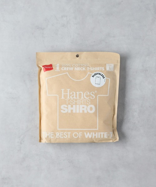 HANES(ヘインズ)の「HANES(ヘインズ)【メンズ】「SHIRO」スリーブレス(タンクトップ・メンズ・ホワイト・L/M/S/XL)」の8枚目の写真