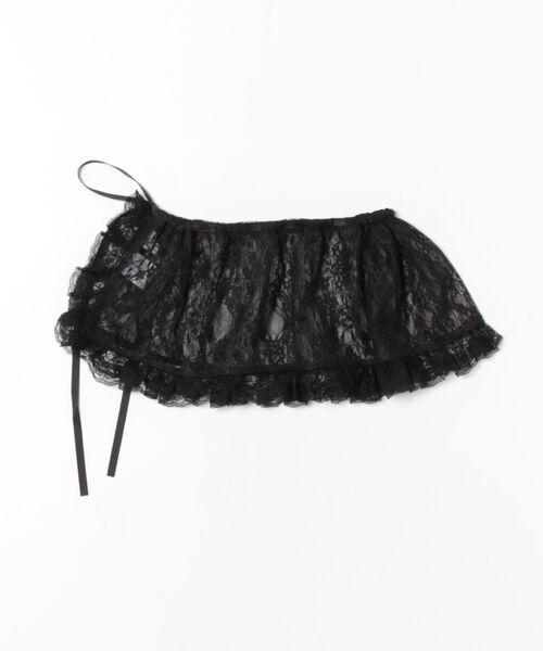 3.3 Field Trip (3.3フィールドトリップ)の「3.3 Field Trip/レースフリルスカート(ベルト・レディース・ブラック/ホワイト・FREE)」の4枚目の写真