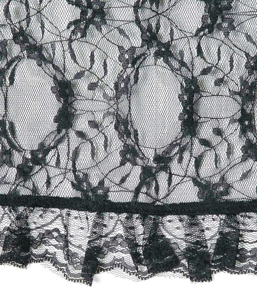 3.3 Field Trip (3.3フィールドトリップ)の「3.3 Field Trip/レースフリルスカート(ベルト・レディース・ブラック/ホワイト・FREE)」の3枚目の写真