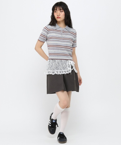 3.3 Field Trip (3.3フィールドトリップ)の「3.3 Field Trip/レースフリルスカート(ベルト・レディース・ブラック/ホワイト・FREE)」の11枚目の写真