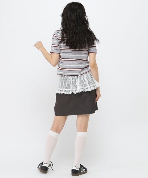 3.3 Field Trip (3.3フィールドトリップ)の「3.3 Field Trip/レースフリルスカート(ベルト・レディース・ブラック/ホワイト・FREE)」の13枚目の写真