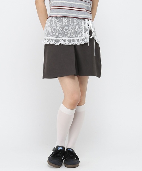 3.3 Field Trip (3.3フィールドトリップ)の「3.3 Field Trip/レースフリルスカート(ベルト・レディース・ブラック/ホワイト・FREE)」の14枚目の写真