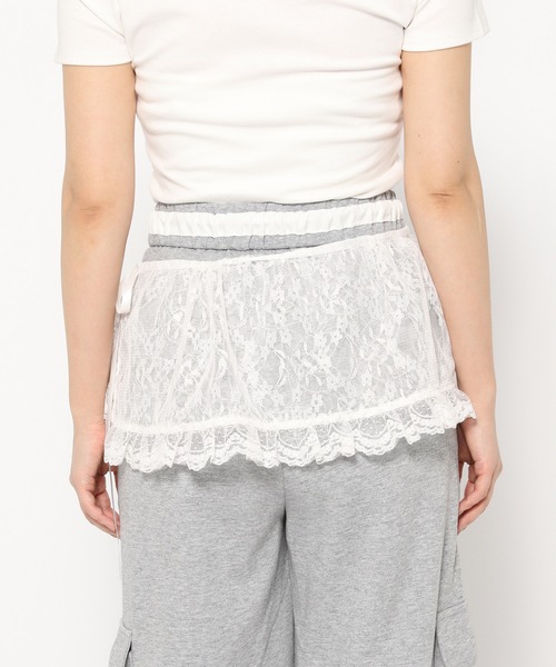 3.3 Field Trip (3.3フィールドトリップ)の「3.3 Field Trip/レースフリルスカート(ベルト・レディース・ブラック/ホワイト・FREE)」の20枚目の写真