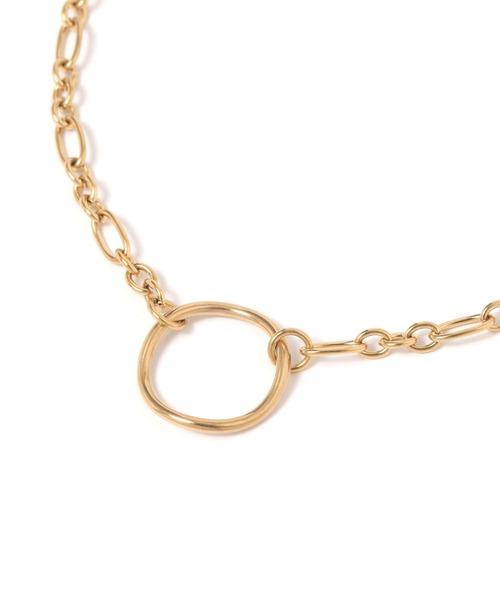 BAYFLOW（ベイフロー）の「[帽子やサングラスにもつけらえる]ステンレスマルチウェイグラスネックレス（ネックレス・レディース・イエロー/ライトグレー・FREE）」の4枚目の写真