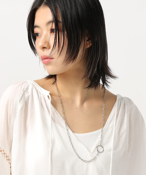 BAYFLOW（ベイフロー）の「[帽子やサングラスにもつけらえる]ステンレスマルチウェイグラスネックレス（ネックレス・レディース・イエロー/ライトグレー・FREE）」の11枚目の写真