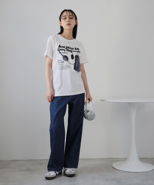 Doula Doula（ドゥーラドゥーラ）の「ストレートデニムワイドパンツ（デニムパンツ・レディース・ブラック/インディゴブルー・マルチサイズ）」の6枚目の写真