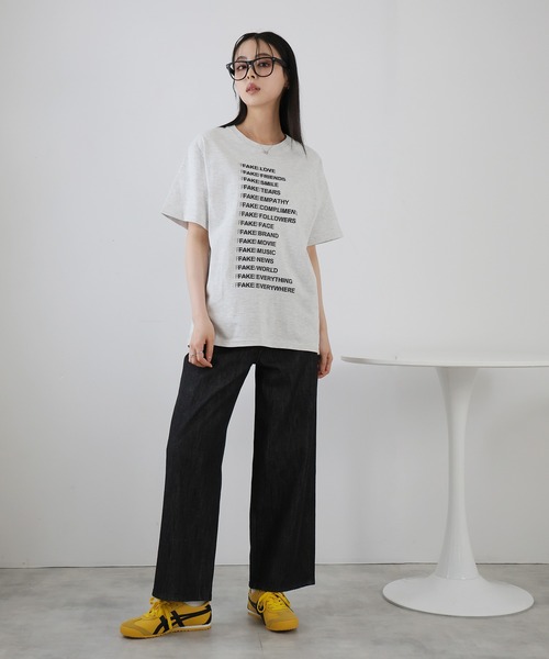 Doula Doula（ドゥーラドゥーラ）の「ストレートデニムワイドパンツ（デニムパンツ・レディース・ブラック/インディゴブルー・マルチサイズ）」の14枚目の写真