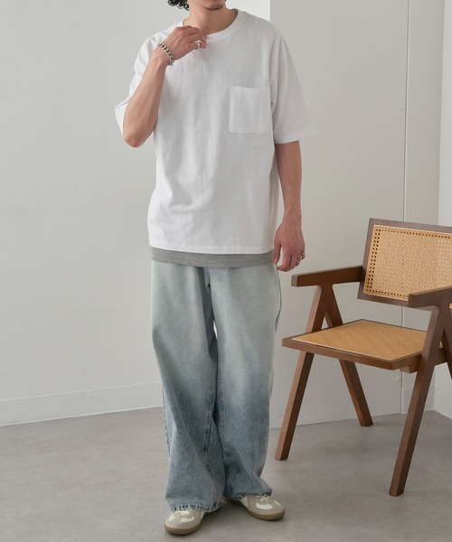 MAGASIN DE MODE Brew(マガジンデモードブリュー)の「【MAGASIN DE MODE Brew】Tシャツ+タンクトップ アンサンブル MZJ(Tシャツ/カットソー・メンズ・ブラック/ベージュ/ホワイト・M/L/LL)」の7枚目の写真