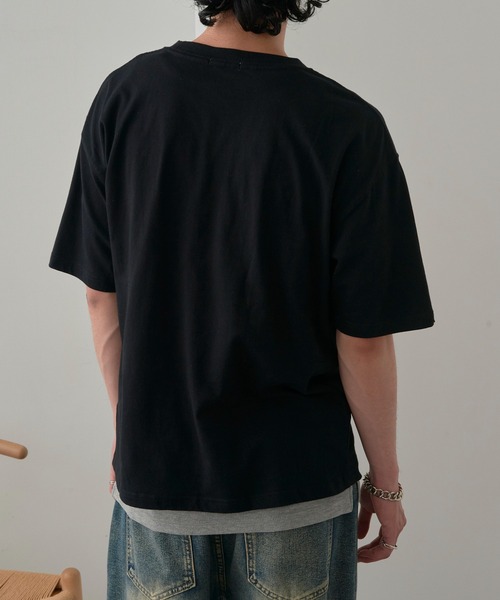 MAGASIN DE MODE Brew(マガジンデモードブリュー)の「【MAGASIN DE MODE Brew】Tシャツ+タンクトップ アンサンブル MZJ(Tシャツ/カットソー・メンズ・ブラック/ベージュ/ホワイト・M/L/LL)」の11枚目の写真