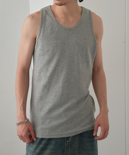 MAGASIN DE MODE Brew(マガジンデモードブリュー)の「【MAGASIN DE MODE Brew】Tシャツ+タンクトップ アンサンブル MZJ(Tシャツ/カットソー・メンズ・ブラック/ベージュ/ホワイト・M/L/LL)」の13枚目の写真
