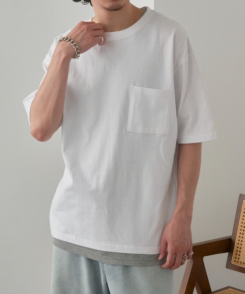 MAGASIN DE MODE Brew(マガジンデモードブリュー)の「【MAGASIN DE MODE Brew】Tシャツ+タンクトップ アンサンブル MZJ(Tシャツ/カットソー・メンズ・ブラック/ベージュ/ホワイト・M/L/LL)」の5枚目の写真