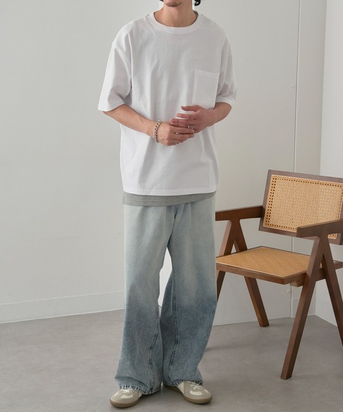 MAGASIN DE MODE Brew(マガジンデモードブリュー)の「【MAGASIN DE MODE Brew】Tシャツ+タンクトップ アンサンブル MZJ(Tシャツ/カットソー・メンズ・ブラック/ベージュ/ホワイト・M/L/LL)」の6枚目の写真