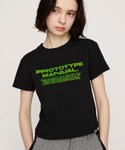 SLY（スライ）の「COMPACT LOGO T/SH コンパクト ロゴ Tシャツ 夏服（Tシャツ/カットソー・FREE）」
