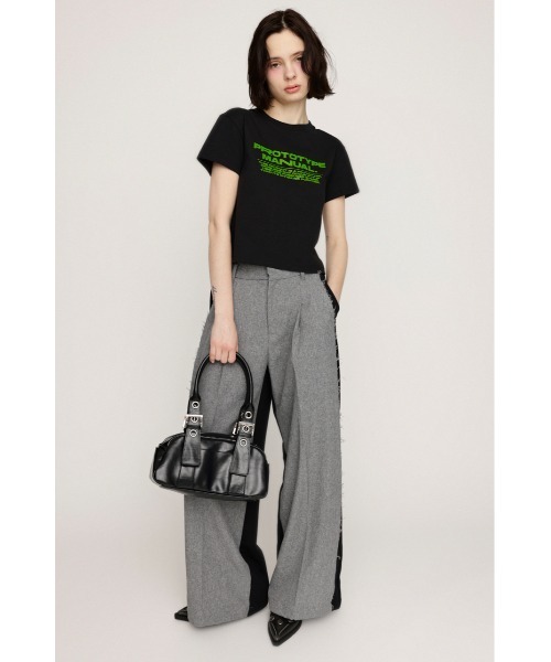 SLY（スライ）の「COMPACT LOGO T/SH コンパクト ロゴ Tシャツ 夏服（Tシャツ/カットソー・レディース・ブラック/ダークパープル/ホワイト/ライトブラック/ピンク・FREE）」の11枚目の写真