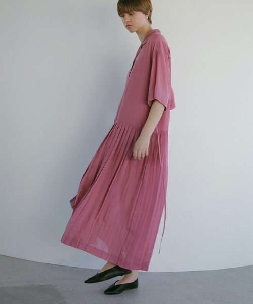 MANOF（マノフ）の「SHEER PLEATS ONE PIECE（ワンピース）」 - WEAR