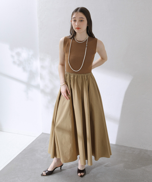 La TOTALITE(ラトータリテ)の「【洗える】2WAYドッキングワンピース(ワンピース・レディース・ブラック系その他/キャメル・38/36)」の21枚目の写真