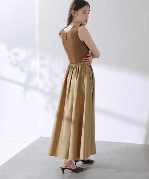 La TOTALITE(ラトータリテ)の「【洗える】2WAYドッキングワンピース(ワンピース・レディース・ブラック系その他/キャメル・38/36)」の22枚目の写真