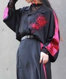 REZEN | 彼岸花刺繍半袖シャツ(シャツ/ブラウス)