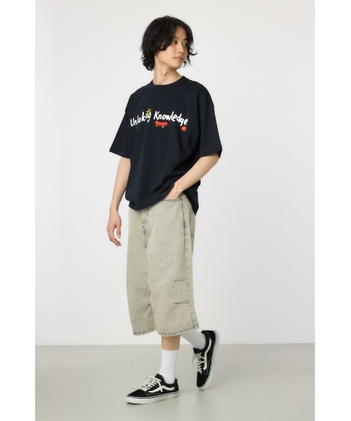 RODEO CROWNS WIDE BOWL（ロデオクラウンズワイドボウル）の「デニムバミューダパンツ（デニムパンツ・メンズ・ライトグレー/ブラック/ブルー・LARGE/SMALL/MEDIUM）」の18枚目の写真