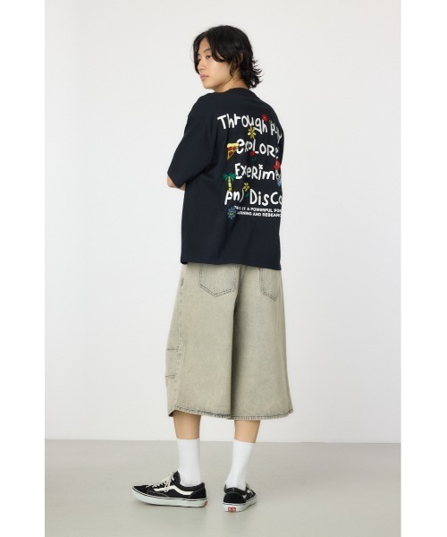 RODEO CROWNS WIDE BOWL（ロデオクラウンズワイドボウル）の「デニムバミューダパンツ（デニムパンツ・メンズ・ライトグレー/ブラック/ブルー・LARGE/SMALL/MEDIUM）」の17枚目の写真