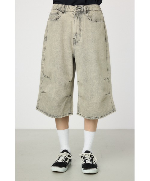 RODEO CROWNS WIDE BOWL（ロデオクラウンズワイドボウル）の「デニムバミューダパンツ（デニムパンツ・メンズ・ライトグレー/ブラック/ブルー・LARGE/SMALL/MEDIUM）」の11枚目の写真