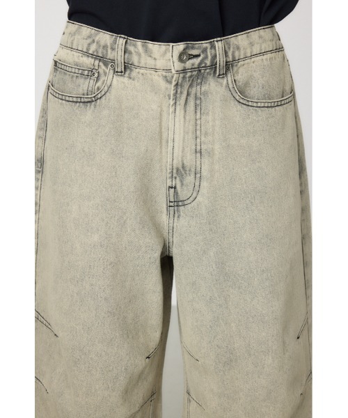 RODEO CROWNS WIDE BOWL（ロデオクラウンズワイドボウル）の「デニムバミューダパンツ（デニムパンツ・メンズ・ライトグレー/ブラック/ブルー・LARGE/SMALL/MEDIUM）」の8枚目の写真