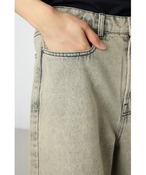 RODEO CROWNS WIDE BOWL（ロデオクラウンズワイドボウル）の「デニムバミューダパンツ（デニムパンツ・メンズ・ライトグレー/ブラック/ブルー・LARGE/SMALL/MEDIUM）」の6枚目の写真