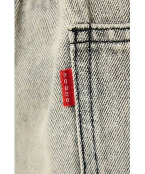 RODEO CROWNS WIDE BOWL（ロデオクラウンズワイドボウル）の「デニムバミューダパンツ（デニムパンツ・メンズ・ライトグレー/ブラック/ブルー・LARGE/SMALL/MEDIUM）」の4枚目の写真