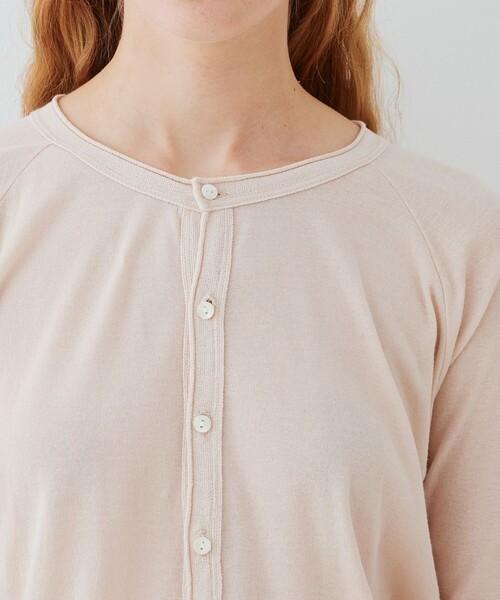 ガーゼフライス クルーネックカーディガン（カーディガン/ボレロ