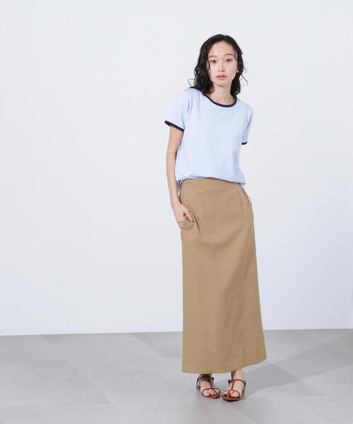 N.（N. Natural Beauty Basic）（エヌエヌナチュラルビューティーベーシック）の「バイカラーコンパクトＴシャツ（Tシャツ/カットソー・レディース・ブルー系その他/ブルー系その他2・MEDIUM）」の14枚目の写真