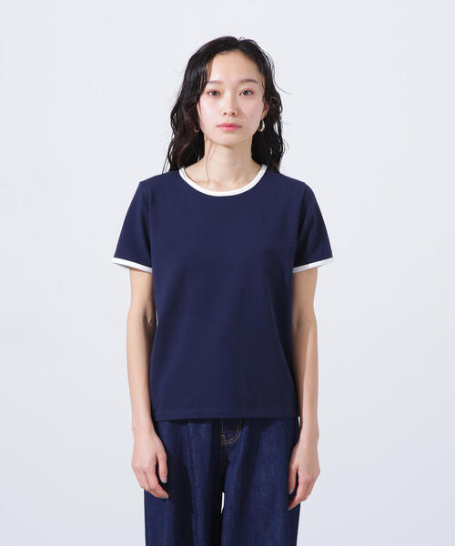 バイカラーコンパクトTシャツ（Tシャツ/カットソー）｜N.（N