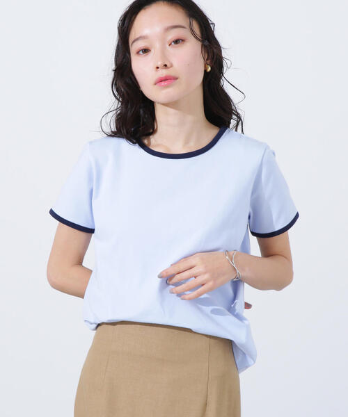 バイカラーコンパクトTシャツ（Tシャツ/カットソー）｜N.（N