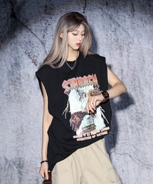 EFFECTION（エフェクション）の「EFFECTION // vintage wash rock logo crew neck T/T〈ヴィンテージウォッシュ加工 ロック ロゴ クルーネック タンクトップ〉（タンクトップ）」