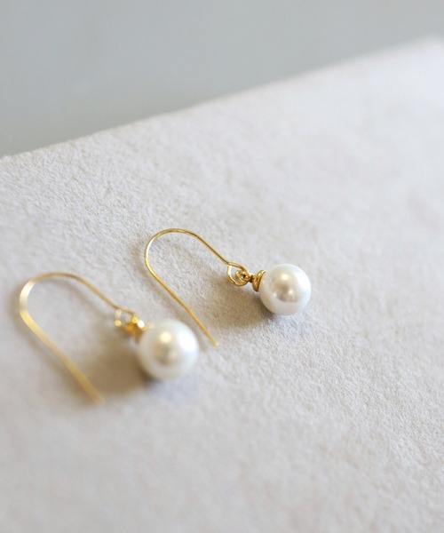 CERCA(チェルカ)の「KAM.accessory/サージカルステンレス316L/金属アレルギー対応/一粒パールピアス(ピアス(両耳用)・レディース・ゴールド系1/ゴールド系2/シルバー系2/シルバー系1・FREE)」の7枚目の写真