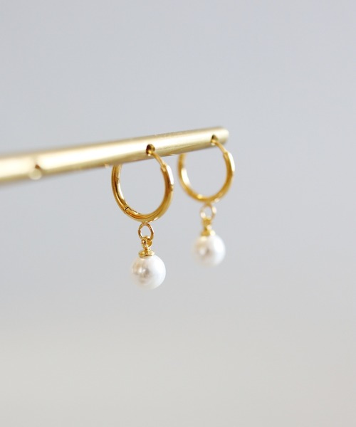 CERCA(チェルカ)の「KAM.accessory/サージカルステンレス316L/金属アレルギー対応/一粒パールピアス(ピアス(両耳用)・レディース・ゴールド系1/ゴールド系2/シルバー系2/シルバー系1・FREE)」の11枚目の写真