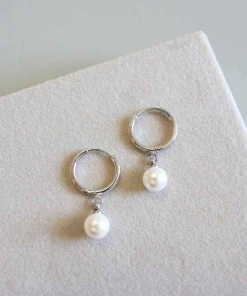 CERCA(チェルカ)の「KAM.accessory/サージカルステンレス316L/金属アレルギー対応/一粒パールピアス(ピアス(両耳用)・レディース・ゴールド系1/ゴールド系2/シルバー系2/シルバー系1・FREE)」の21枚目の写真