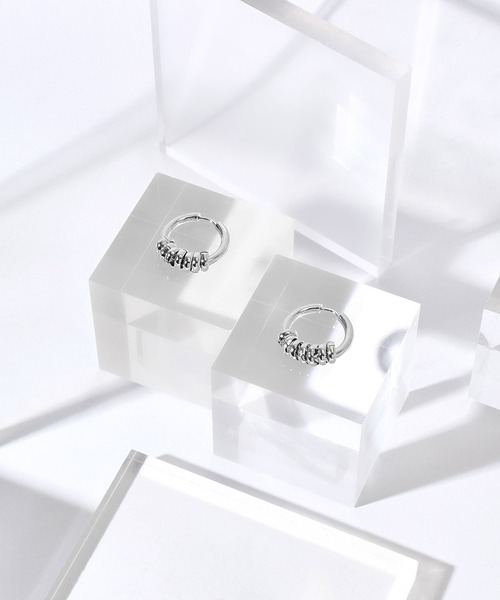 ROSE BUD(ローズバッド)の「RING HOOP PIERCE(ピアス(両耳用)・レディース・シルバー・ONE SIZE)」の1枚目の写真