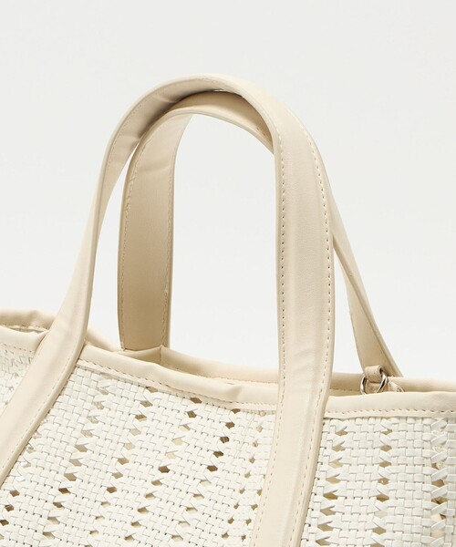 green label relaxing メッシュ 2WAY バッグ ホワイト green label relaxing（グリーンレーベルリラクシング）の「ALL