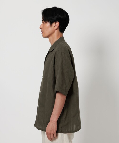 BEAUTY&YOUTH UNITED ARROWS(ビューティーアンドユースユナイテッドアローズ)の「チェーン ドビー オープンカラー グランデ シャツ(シャツ/ブラウス・メンズ・オリーブ/ブラック・L/M/S/XL)」の10枚目の写真
