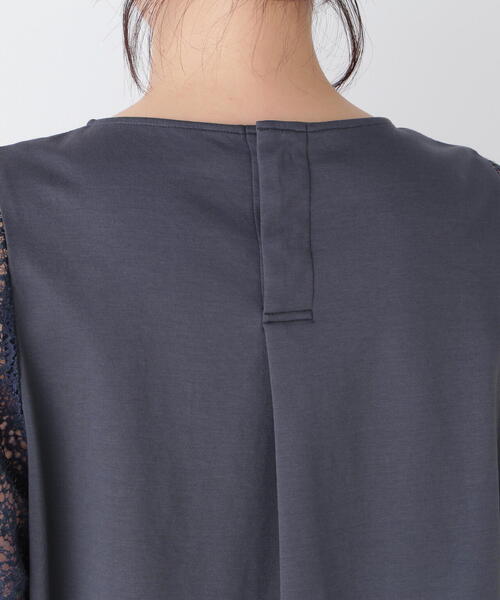 tシャツ 「接触冷感」プリーツドッキングカットソープルオーバー レディース and it_ カットソー レディース 半袖 春夏 おしゃれ 接触冷感