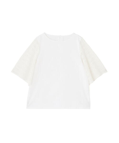 ◇【接触冷感】ラッセルレースドッキングカットソープルオーバー