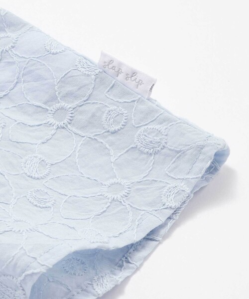 SLAP SLIP（スラップスリップ）の「袖レースクロシェ編みドッキングチュニック(80~130cm)（シャツ/ブラウス・キッズ・ピンク/ブルー・90cm/100cm/130cm/120cm/110cm/80ｃｍ）」の13枚目の写真