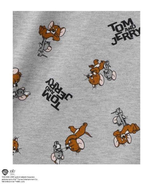 Tom&Jerry(トムアンドジェリー)の「キャラクター総柄ハーフパンツ(その他パンツ・メンズ・ブラック/杢グレー/オートミール・M/L/XL)」の6枚目の写真