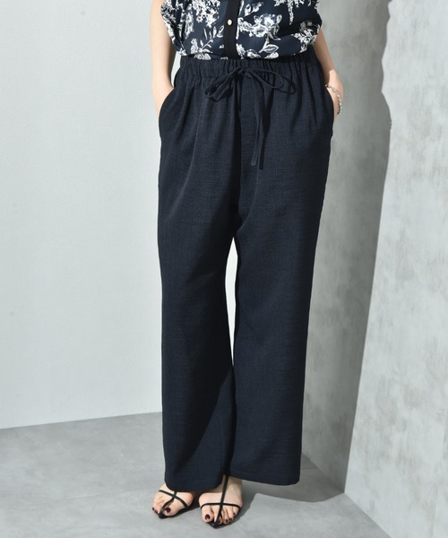 INTERPLANET(インタープラネット)の「リラックスドロストイージーパンツ(その他パンツ・レディース・ネイビー/ブラウン/ベージュ/ブルー・マルチサイズ)」の10枚目の写真