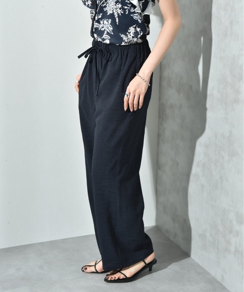 INTERPLANET(インタープラネット)の「リラックスドロストイージーパンツ(その他パンツ・レディース・ネイビー/ブラウン/ベージュ/ブルー・マルチサイズ)」の11枚目の写真